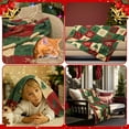 thumbnail image 6 of Christmas Flannel Blanket Throw Red Green Checkered Blanket Christmas Tree Snowflake Soft Fuzzy Cozy Throw for Couch Bedroom Sofa Travel Bed Xmas Decor, 50 x 60 Inch, 6 of 6