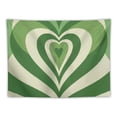 thumbnail image 5 of BCIIG Retro Sage Green Heart Tapestry 70S Hippie Style Psychedelic Cute Preppy Banner For Teen Girl Bedroom College Dorm Home Living Room Party Decor, 5 of 6
