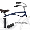thumbnail image 4 of Empuñaduras de manillar de bicicleta SOLODRIVE de piel, 22,2 mm y 12,5 cm, color negro, 4 of 7