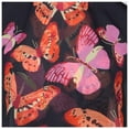 thumbnail image 2 of Whimsical Butterflies Black Scarf, 2 of 2