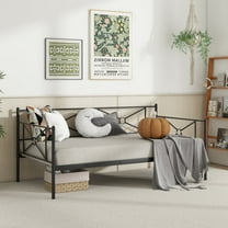 Costway Metal Twin Daybed with Slats, Black