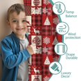thumbnail image 3 of Blackout Kids Curtains,Red Christmas Patchwork Pattern Childrens Insulated Curtains Set Of 2,Bedroom Essentials,Toddler Room Decor 42"x84", 3 of 5