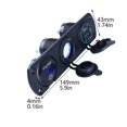 thumbnail image 3 of Car Motorboat With Led Voltmeter Splitter Cigarette Lighter Socket Fast 12v 24v, 3 of 4
