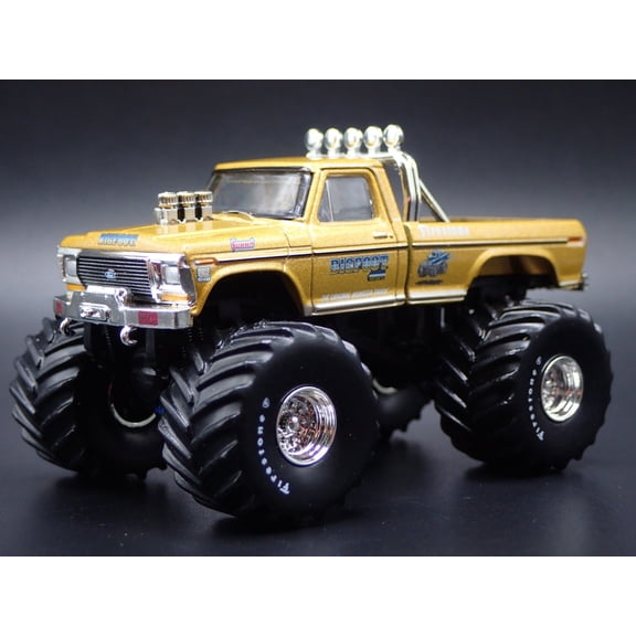 Open Box 1979 79 FORD F250 MONSTER TRUCK BIGFOOT 50TH GOLD 1/64 SCALE DIECAST MODEL CAR