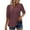 Hot Pink, variant on Staron Women's Casual Loose V-Neck Blouse Short Sleeve Sequins Party Vacation Fashion Top Shirt, Red XXL
