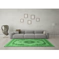 thumbnail image 3 of Ahgly Company Indoor Rectangle Medallion Emerald Green Traditional Area Rugs, 8' x 12', 3 of 4