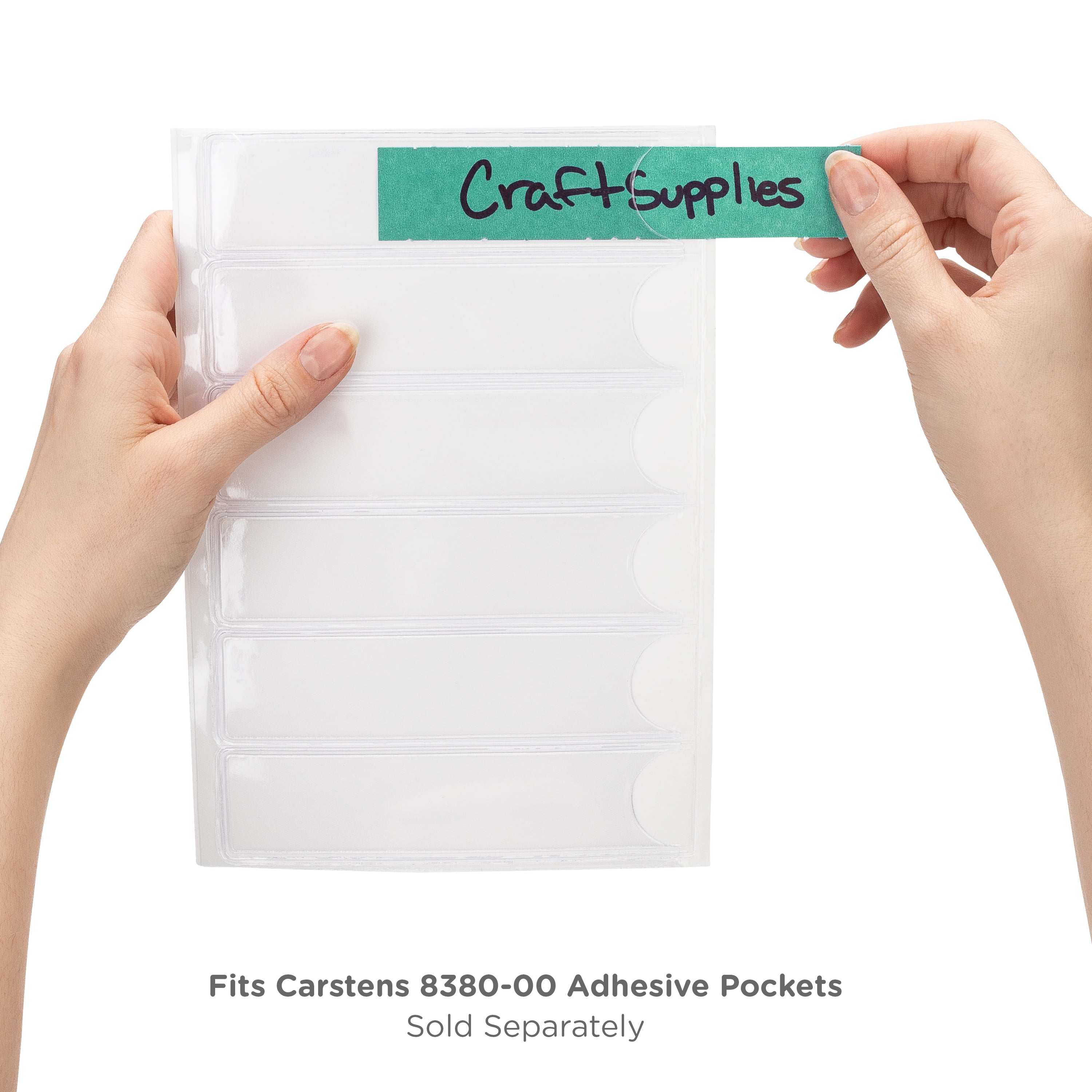 Carstens - Aqua 1 Inch Binder Spine Insert Cards, 5.25 x .6875 Inch, Pack of 100 (8390 Series) - Ideal for 1 Inch Spine Insert Adhesive Pockets