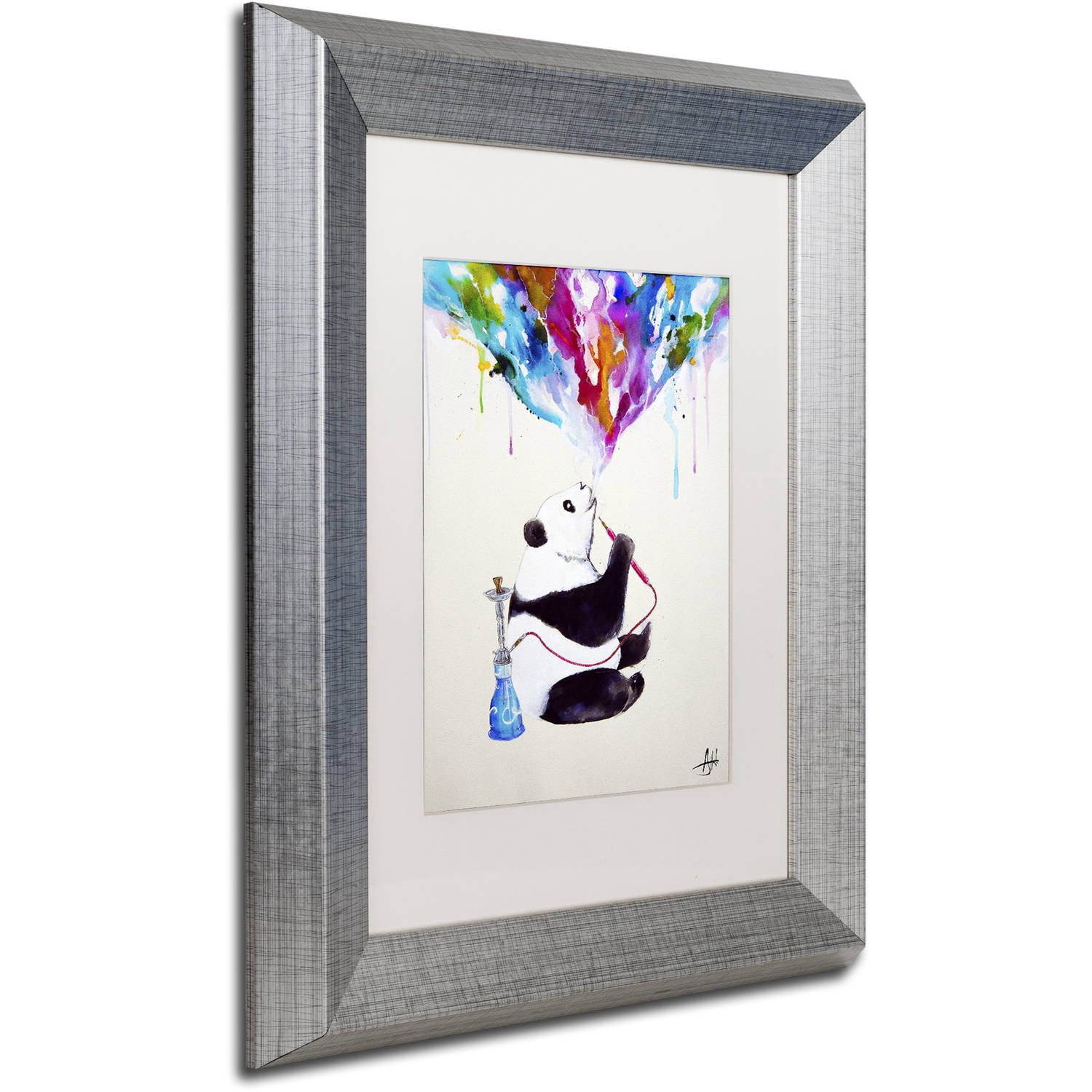 Trademark Fine Art 'Chai' Canvas Art by Marc Allante, White Matte, Silver Frame