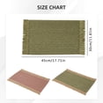 thumbnail image 4 of Natural Jute Boho Chic Fringe Edge Table Placemats, Rectangular Rustic Farmhouse Burlap Tassel Dining Table Mats, Heat Resistant Washable Placemats for Kitchen Dining Table, 1Pc(Pink,17.7x11.8"), 4 of 7