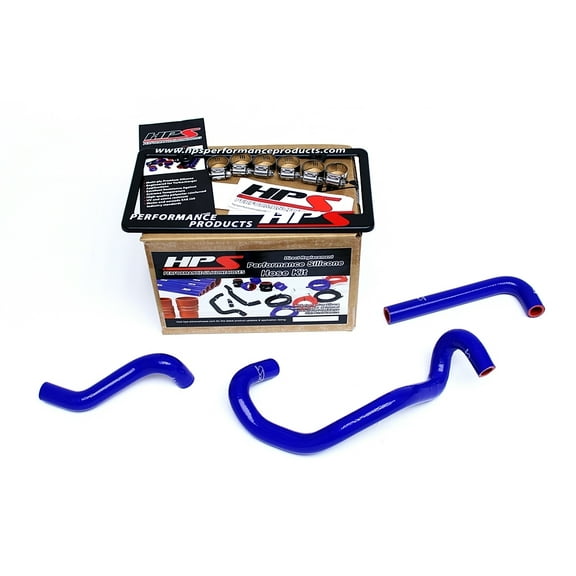 HPS Blue Reinforced Silicone Heater Hose Kit for Mazda 86-92 RX7 FC3S Non Turbo LHD
