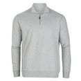 thumbnail image 3 of Boxercraft BM5205 Men's Alumni Qtr Zip-Oxford Heather-XXS, 3 of 4