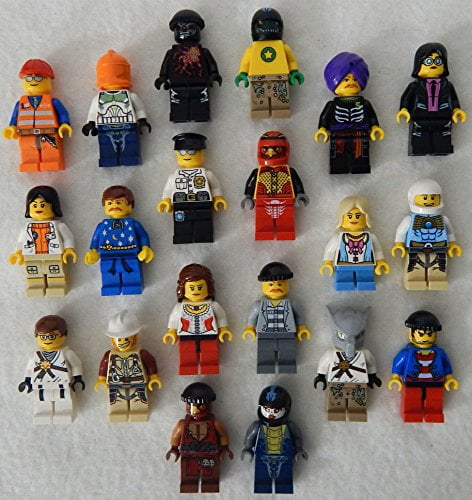 New Grab Bag Lot Of 10 Mini Figures Men People Minifigs from City Sets Random 
