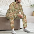 thumbnail image 7 of Hirioo Colorful Paisley for Men's Pajama Sets 2 Piece Pjs Men's Long-Sleeved Pajama Set Button Down Sleepwear,S-XXL-X-Large, 7 of 7