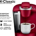thumbnail image 2 of Keurig K-Classic Coffee Maker, Single Serve K-Cup Pod Coffee Brewer, 6 to 10 oz. Brew Sizes, Rhubarb, 2 of 10