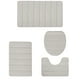 thumbnail image 2 of Set de esterillas de baño de espuma | Colección de alfombras de baño de 4 piezas | Vellón de terciopelo suave y espuma | Parte trasera antideslizante de goma | Altamente absorbente | Lavable a, 2 of 9