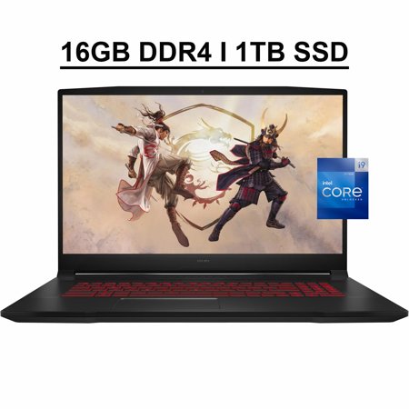 MSI Katana GF66 15 Gaming Laptop 15.6" FHD IPS 144Hz Display 12th Gen Intel 14-Core i9-12900H Processor 16GB DDR4 1TB SSD NVIDIA GeForce RTX 3070 Ti 8GB Backlit Nahimic HDMI USB-C Webcam Win11 Black
