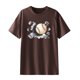 thumbnail image 4 of Camisas sexy de verano para mujer Blusa regular estampada con cuello redondo y manga corta OAVQHLG3B Store lin121212, 4 of 5