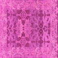 thumbnail image 1 of Ahgly Company Indoor Square Oriental Pink Traditional Area Rugs, 3' Square, 1 of 4