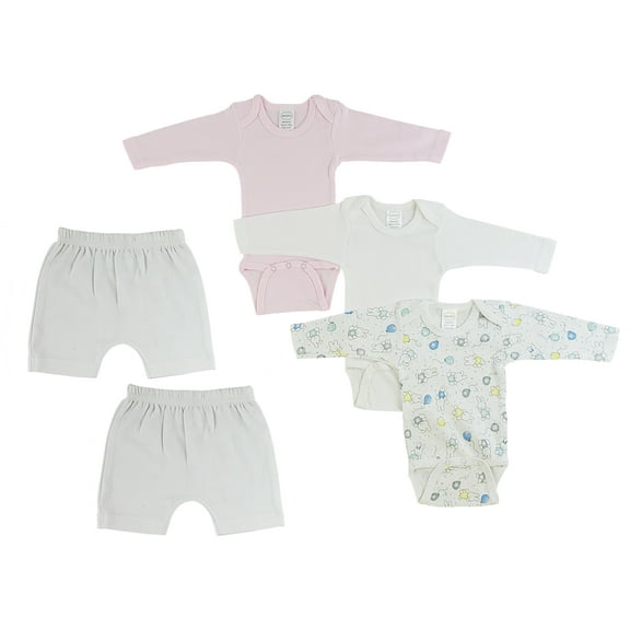 Bambini Infant Girls Long Sleeve Bodysuits and Shorts