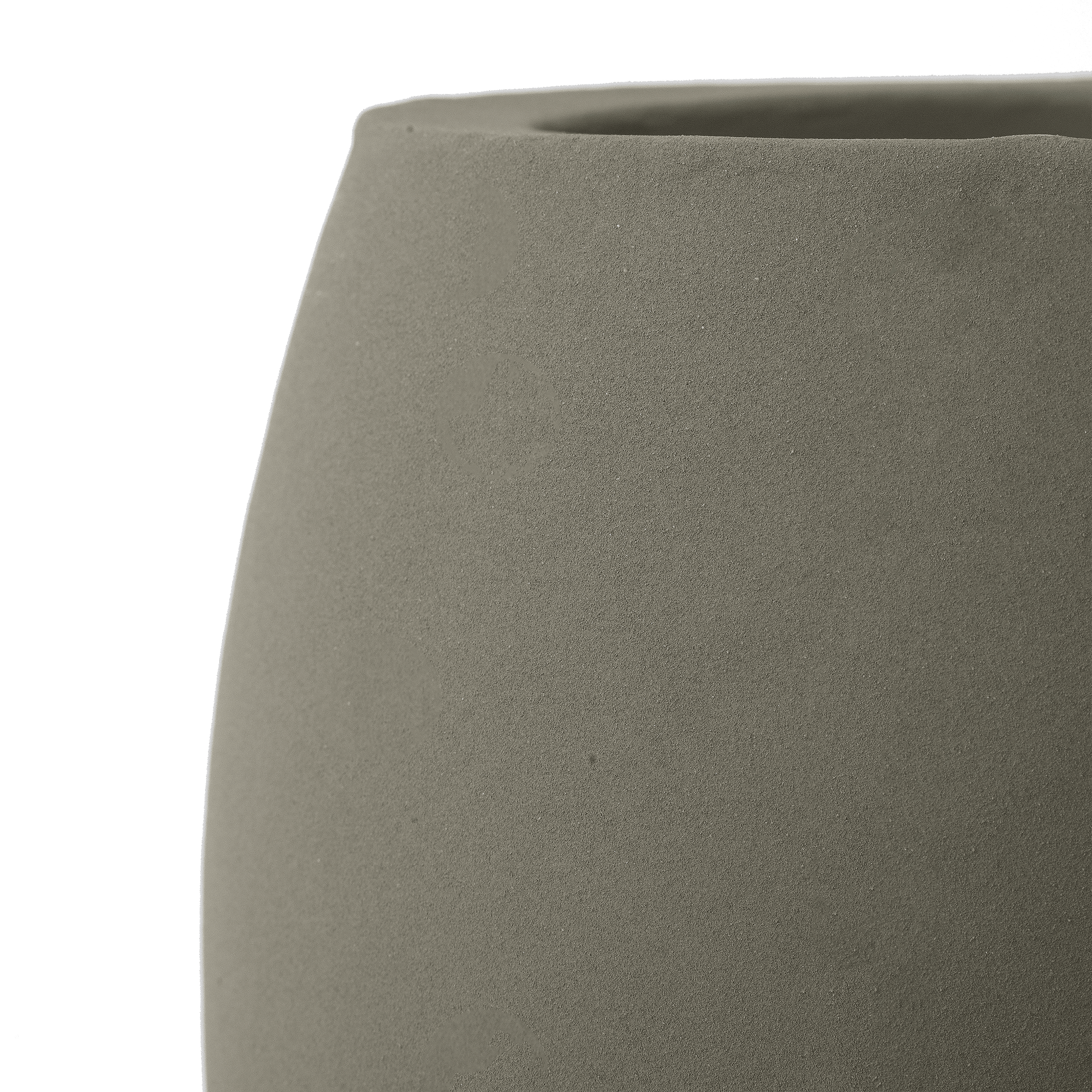 Fab Habitat Beryl Handmade Round Metal Planters in Verde / Sage Green with Drainage Holes