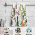 thumbnail image 5 of SKYSONIC 2 Pack Watercolor Birds Spring Flower Hand Towels, Tropical Leaf Parrot Kitchen Towel Ultra Soft and Absorbent,Decorative Fingertip Face Towel for Bathroom Hotel, 28.3"x 14.4", 5 of 6