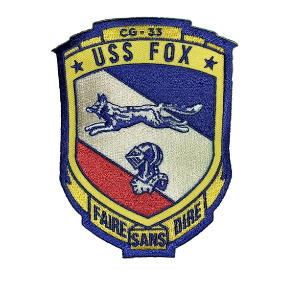 USS FOX CG-33 Patch – Sew On