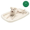 thumbnail image 4 of FurHaven Pet Products Faux Lambswool Bolster Crate Pet Bed - Cream, Large, 4 of 17