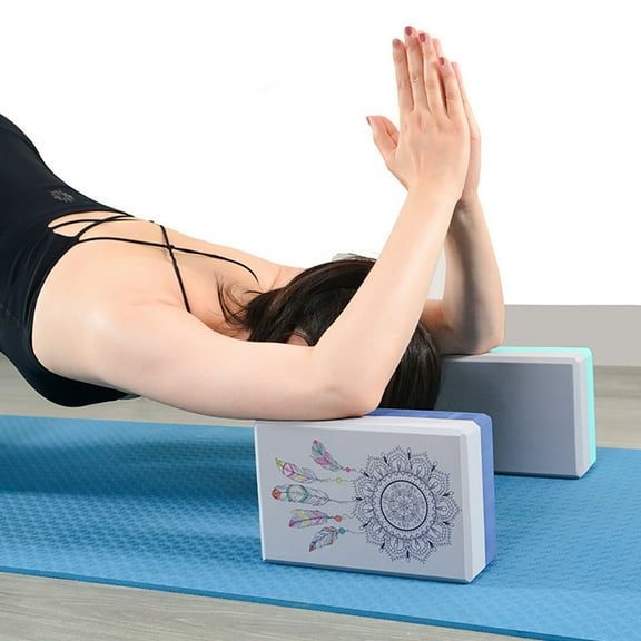 NUZYZ Dreamcatcher EVA Yoga Brick Block Stretching Aid Pilates Exercise Fitness Tool Black Grey