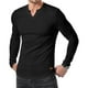 thumbnail image 1 of pstuiky manga larga de hombre, Camisetas de manga larga para hombre, estilo casual, con cuello en V y canalé. camisetas de hombre xxxl, 1 of 8
