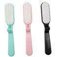 thumbnail image 4 of OUNONA 3Pcs Folding Hair Brush Travel Comb Assorted Color Compact Portable for Wet and Dry Hair, 4 of 8