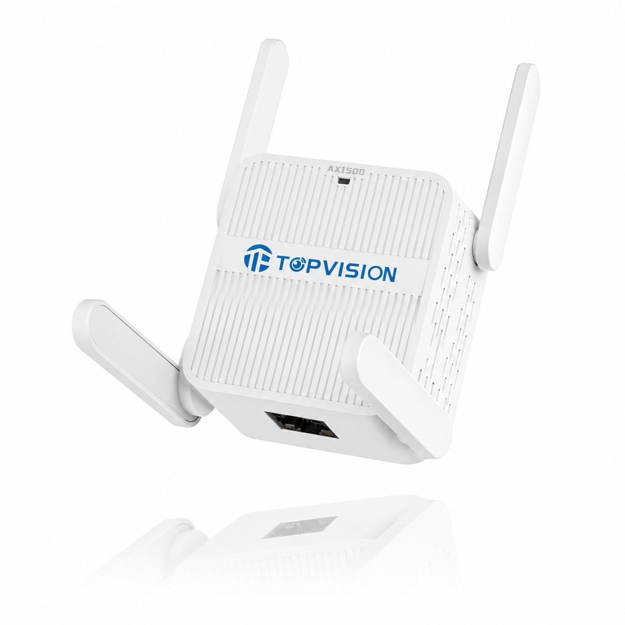TOPVISION WiFi 6 Extender Signal Booster for Home & Office, 1500Mbps Dual Band 2.4GHz & 5GHz WiFi Range Extender with Ethernet Port, Long-Range WiFi Booster Covers up to 1500 Sq.Ft
