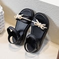 thumbnail image 4 of Liyamei Fashionable Open Toe Sandals For Girls Soft Sole Casual Summer Footwear For Big Kids And Elementary School Students Girls Flat Sandals Size 9, 4 of 5