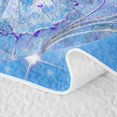 thumbnail image 5 of Homewish Dreamy Butterfly Quilt Full For Girls,Blue Oil Painting Full Bedspread Sets,3pcs, 5 of 7