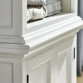 thumbnail image 3 of Beaumont Lane Mahogany Pure White Bookcase Rectangular Adjustable Shelving 86.61" Unassembled, 3 of 3