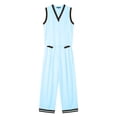 thumbnail image 6 of Kezqiaxn Womens Summer Outfits Sleeveless V-Neck Tops and Wide Leg Pants with Pockets Loungewear Set 2 Piece Sets for Women, 6 of 6