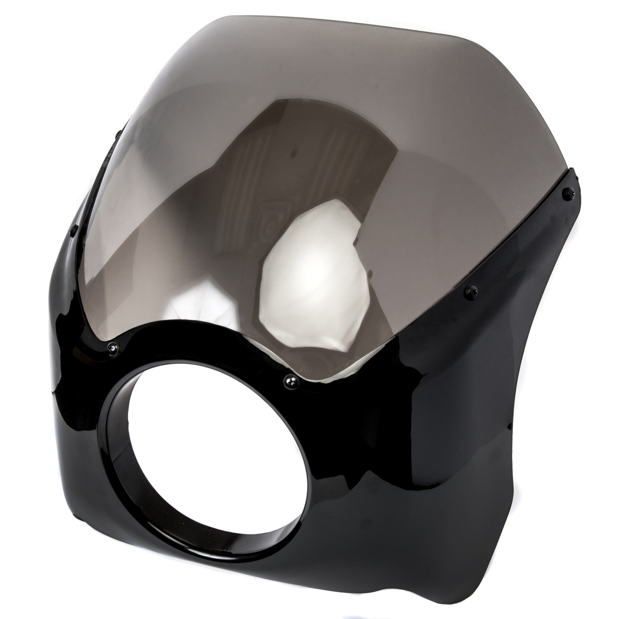 Krator Black & Smoke Headlight Fairing Windshield Kit Compatible with