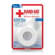Band-Aid Brand First Aid Medical Tough Cloth Tape, 1 in by 10 yd (Pack of 2)