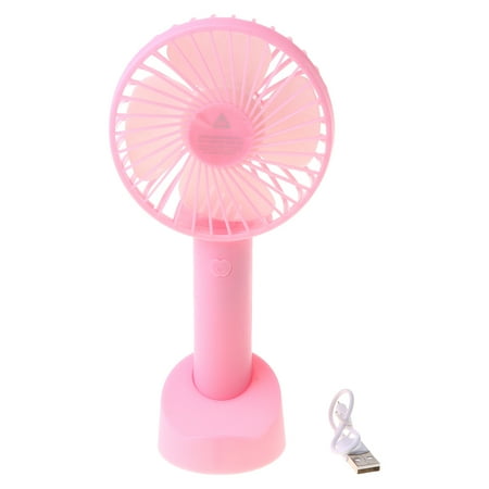 

TIERPOP Mini Handheld Fan Portable Rechargeable Battery Operated Cooling Desktop with Ba