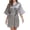 Grey, variant on Women Short Kimono Robe Satin Bathrobe Bride Bridesmaids Getting Ready Sleepwear Soft Nightgown