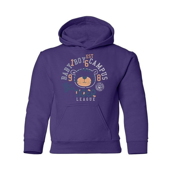 Cute Tiger League Hoodie Juniors -Image by Shutterstock, Small