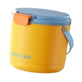 thumbnail image 4 of Cubo de hielo portátil mantener contenedor helado contenedor de almacenamiento de hielo para actividades al aire libre en casa buffet entretenimiento Azul naranja, 4 of 8