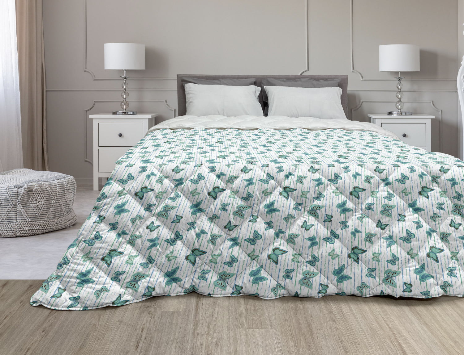 Details about   Mandala Quilted Bedspread & Pillow Shams Set Flourishing Paisley Print 