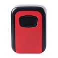 thumbnail image 4 of Organizador de llaves con cerradura y código reiniciable, caja de almacenamiento de llaves portátil Rojo, 4 of 9