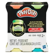 Play-Doh Set For Kids - Glow In The Dark 4 Tubes