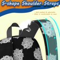 thumbnail image 5 of Pioneer Flower Floral Print Pattern 17" School Backpacks for Teens,Waterproof Oxford Fabric,S-Shape Padded Straps for School,Travel,Hiking,Camping, 5 of 5