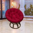 thumbnail image 3 of Cojín de asiento al aire libre Kearding Cojines de silla impermeables redondos Rojo oscuro 60x60cm, 3 of 6