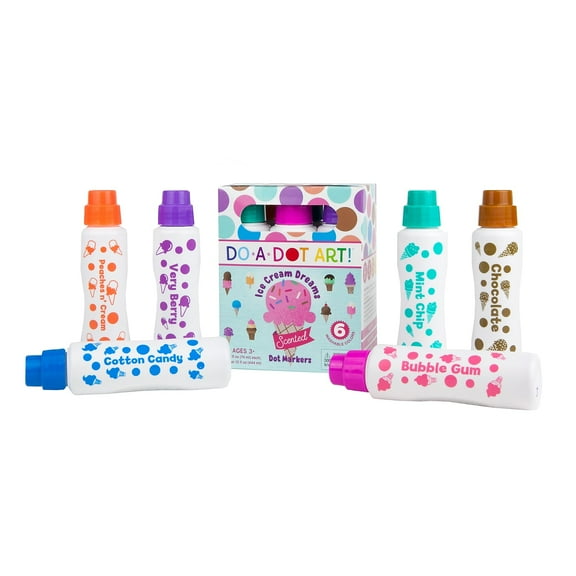 Do-A-Dot Art Ice Cream Dreams Scented Markers 6 Markers/Pack (DAD203)