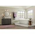 thumbnail image 4 of Miseno MNO6732SFSO 67 x 32 in. Oval Freestanding Soaker Bathtub with Center Drain, White & Polished Chrome, 4 of 7