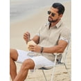 thumbnail image 3 of COOFANDY Men Linen Shirt Lightweight Beach Shirt Button Up Shirts for Men Summer Beach Outfit, 3 of 6