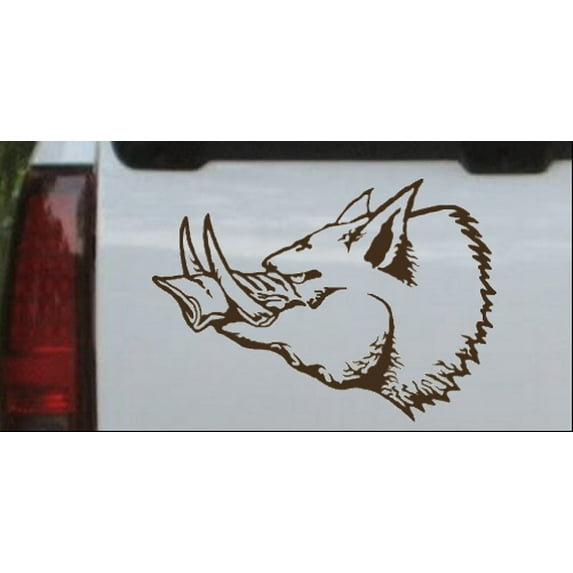 Wild Boar Car or Truck Window Decal Sticker